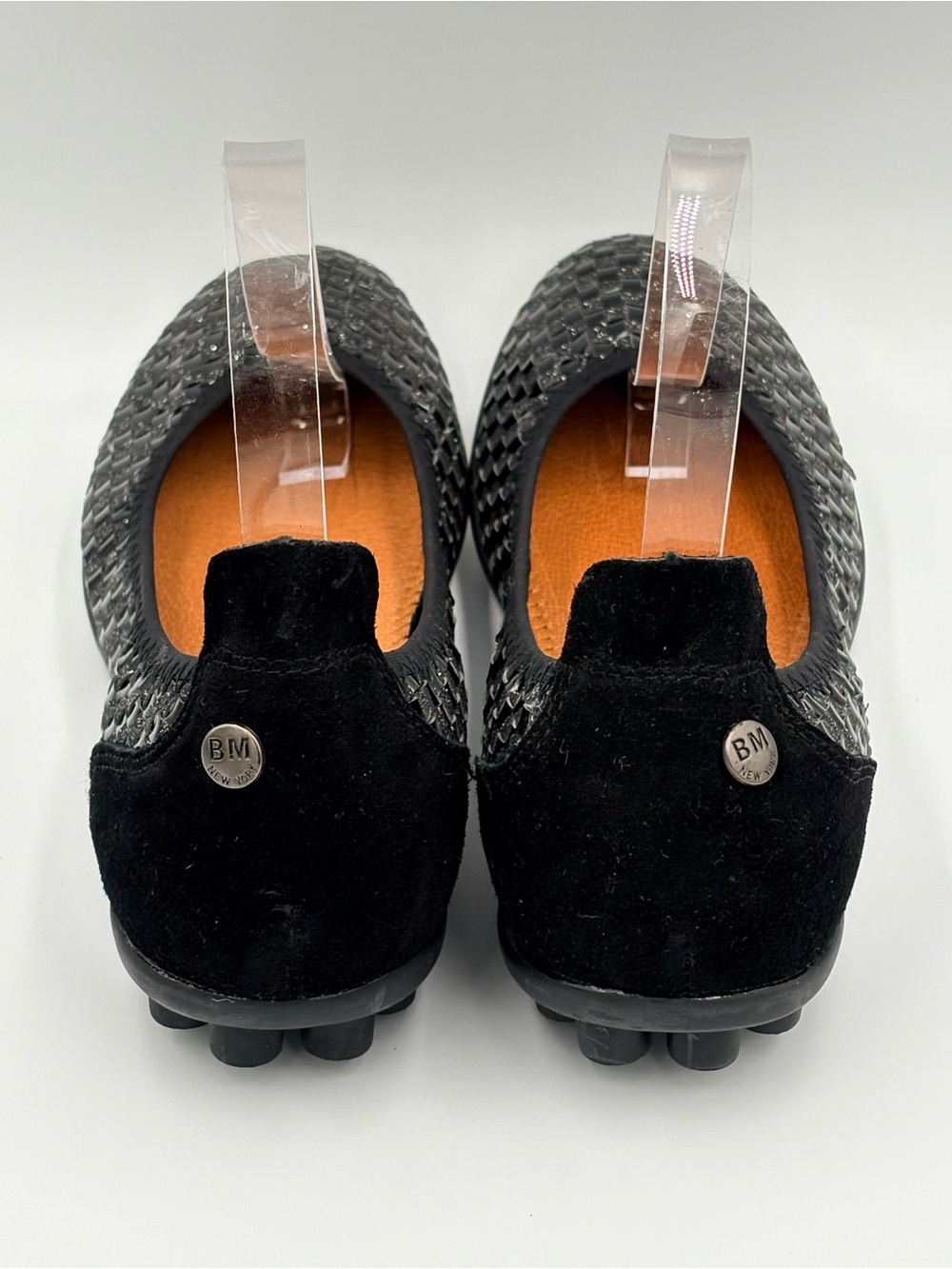 Bernie Mev Black Woven Shimmer Sparkle Balletcore Slip On Flats Size 9 - Picture 12 of 14